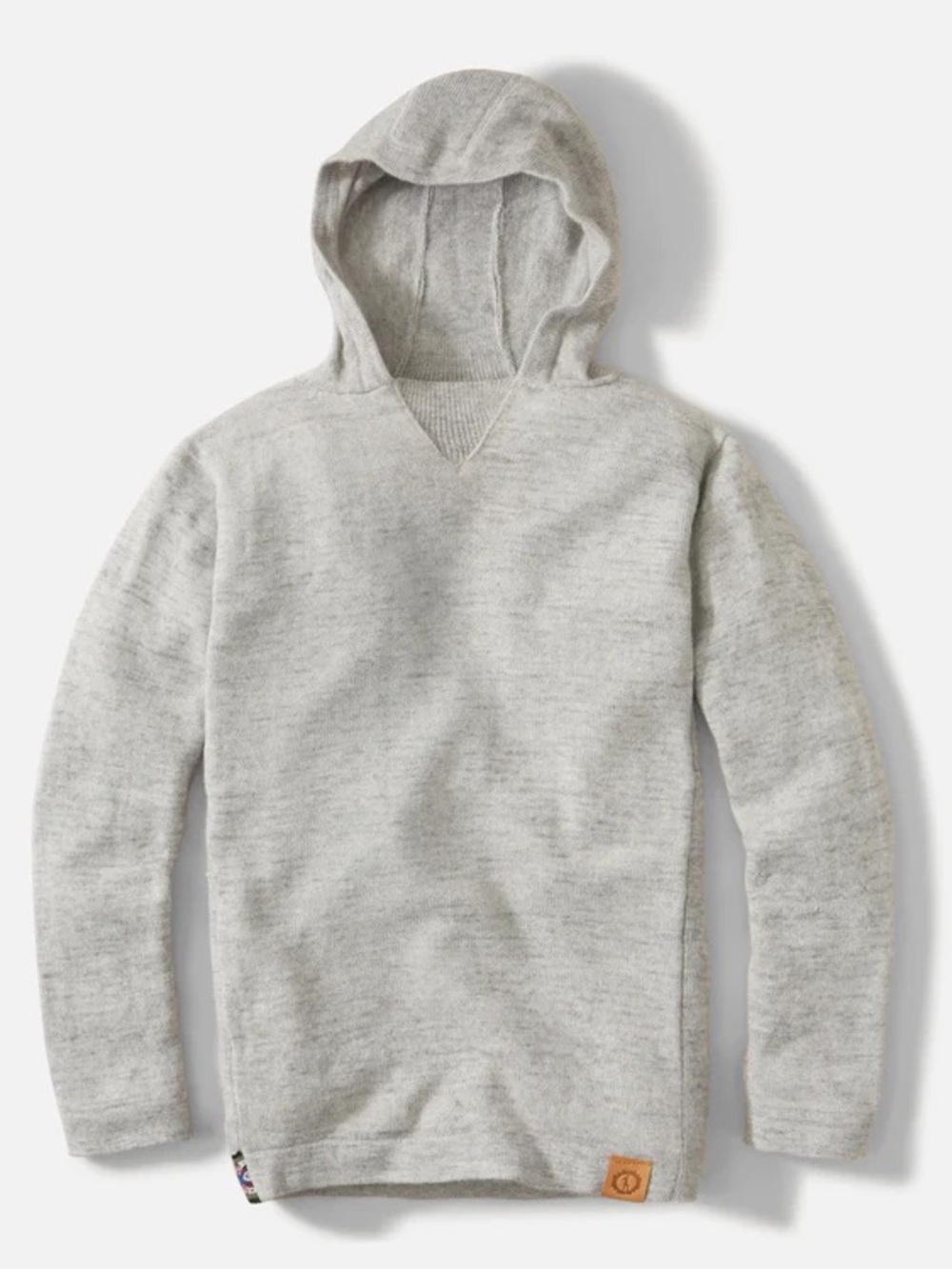 Paka The Hoodie Royal Alpaca Wool Hooded Sweater Gray Quiet Luxury Unisex Large